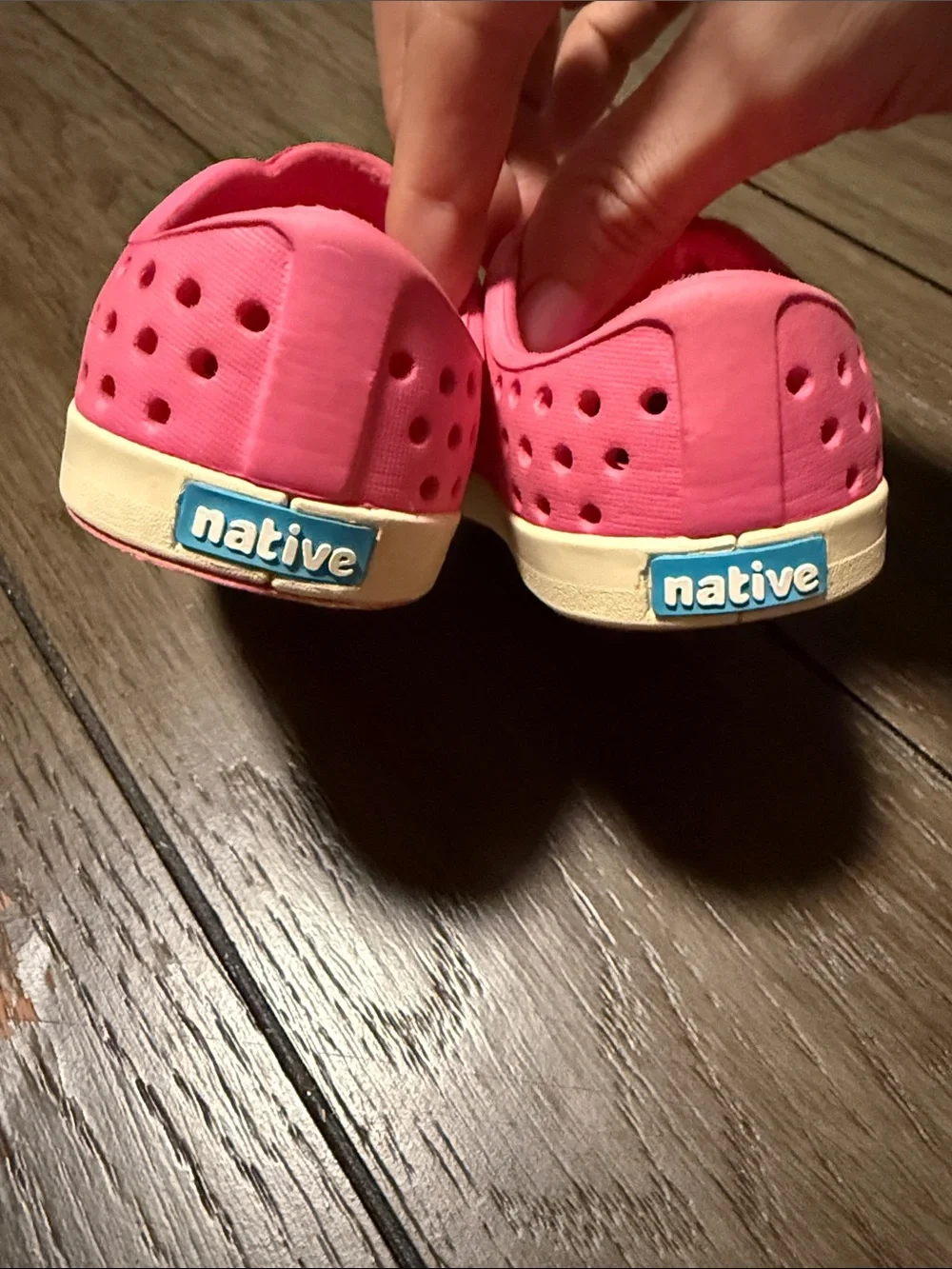 Native Kids Water Outdoor Slip-on Shoes in Bright Pink Toddler Size 4c